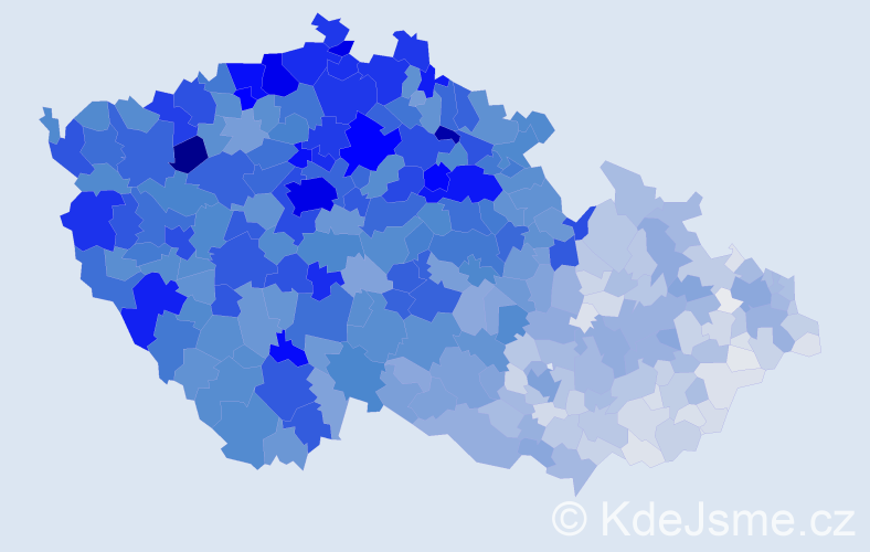 Jméno: 'Květa', počet výskytů 8072 v celé ČR