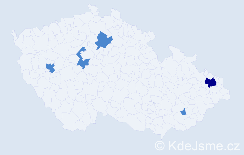 Jméno: 'Van Muoi', počet výskytů 7 v celé ČR