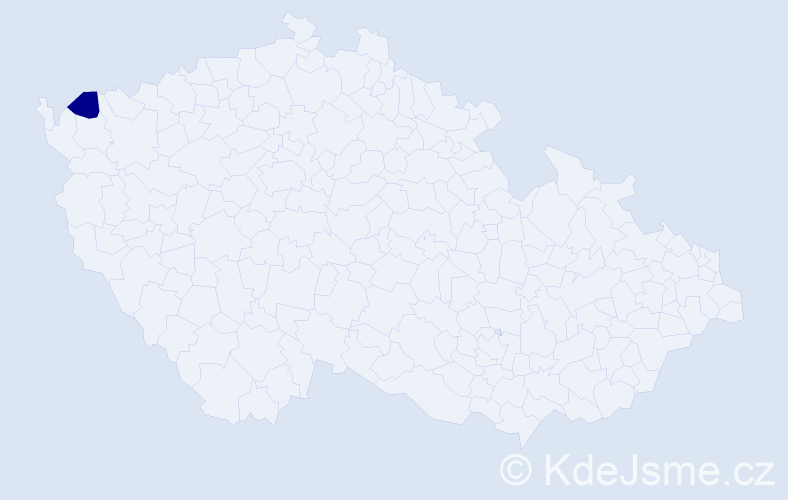 Jméno: 'Cezary', počet výskytů 1 v celé ČR