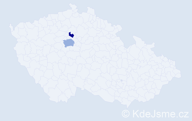 Jméno: 'Ramdane', počet výskytů 5 v celé ČR
