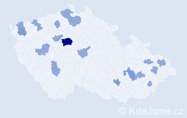 Jméno: 'Dylan', počet výskytů 28 v celé ČR