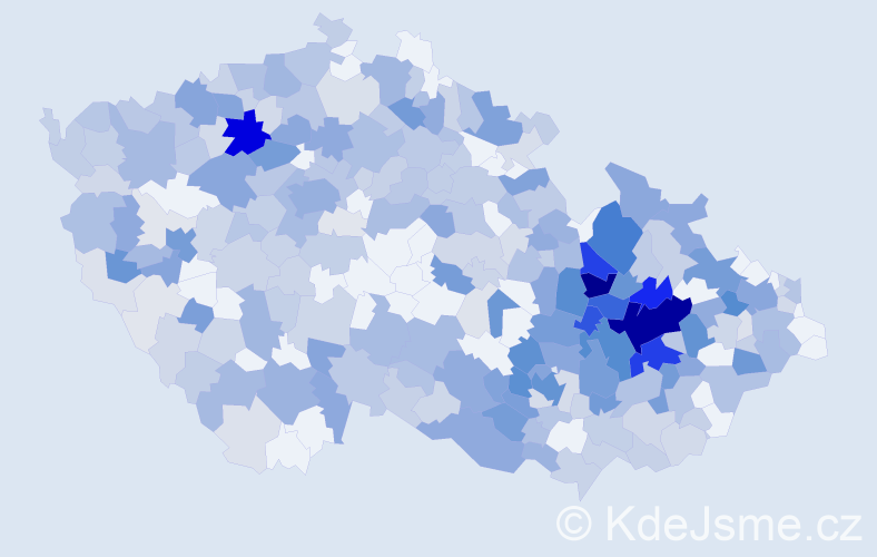 Jméno: 'Dobroslava', počet výskytů 912 v celé ČR