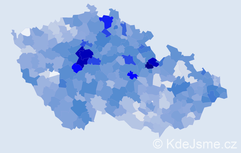Jméno: 'Matouš', počet výskytů 4080 v celé ČR