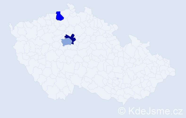 Jméno: 'Wenjun', počet výskytů 4 v celé ČR