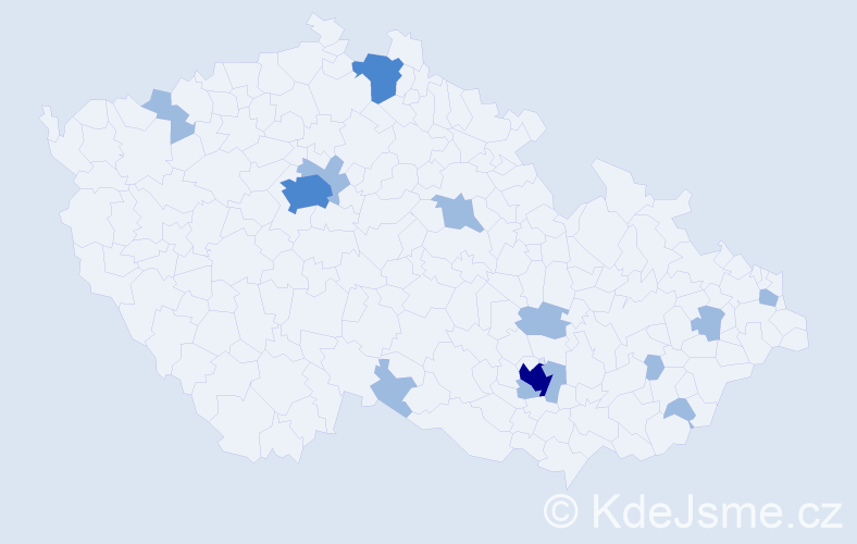 Jméno: 'Rea', počet výskytů 18 v celé ČR