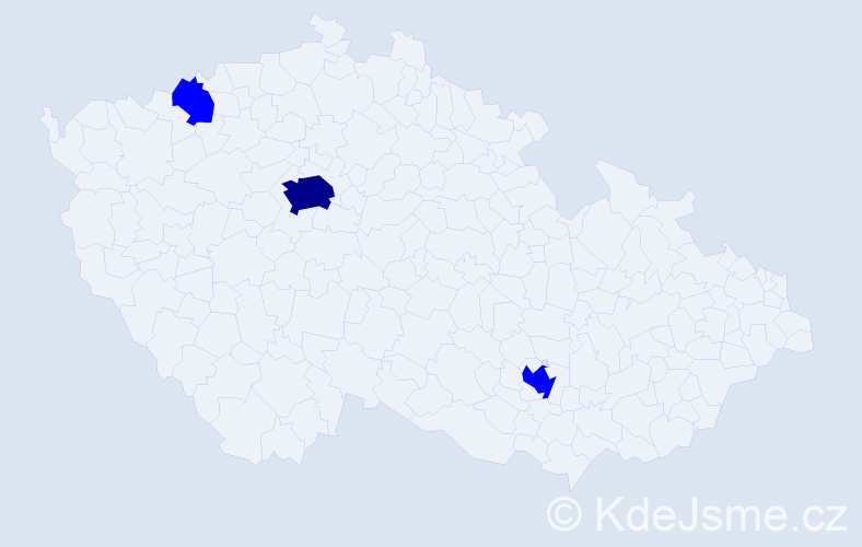 Jméno: 'Tobias Petr', počet výskytů 4 v celé ČR