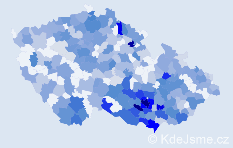 Jméno: 'Ctibor', počet výskytů 956 v celé ČR