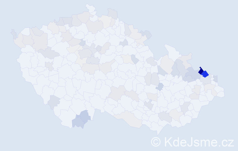 Jméno: 'Vilibald', počet výskytů 187 v celé ČR