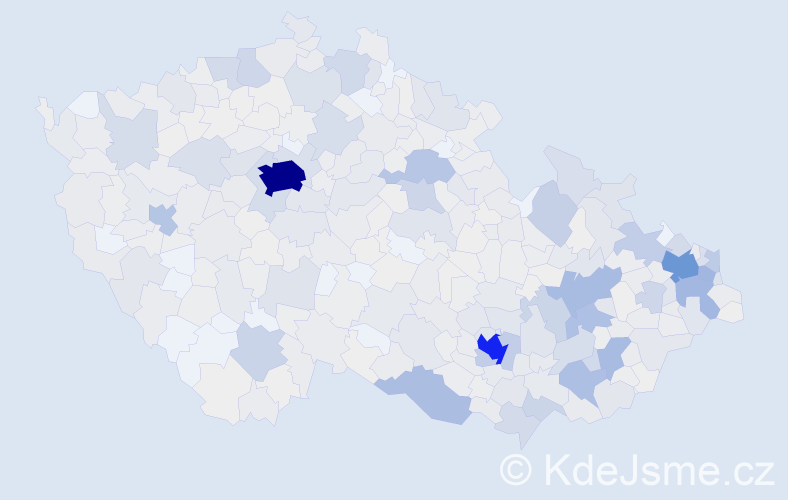 Jméno: 'Yvona', počet výskytů 2132 v celé ČR