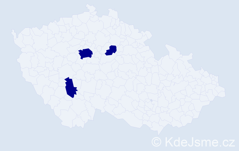 Jméno: 'Kieu Trang', počet výskytů 3 v celé ČR