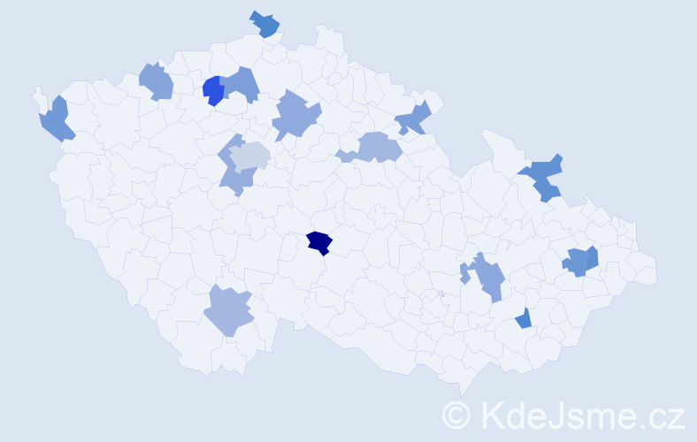 Jméno: 'Thanh', počet výskytů 19 v celé ČR