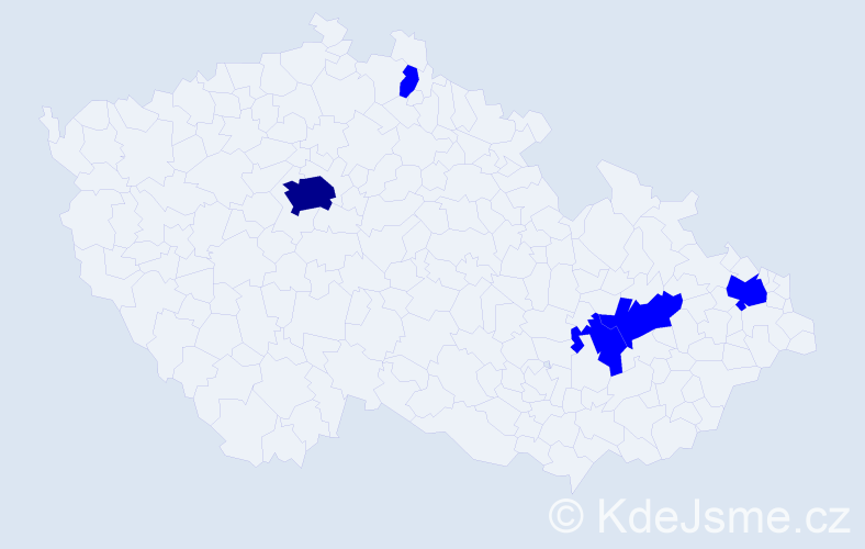 Jméno: 'Feim', počet výskytů 6 v celé ČR