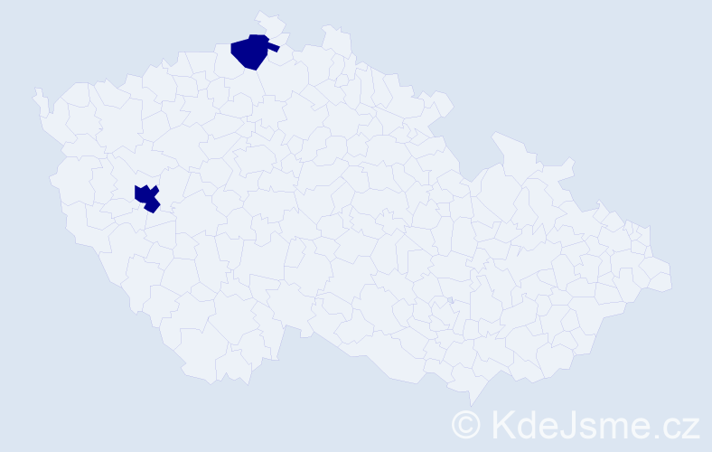 Jméno: 'Trong Hau', počet výskytů 2 v celé ČR