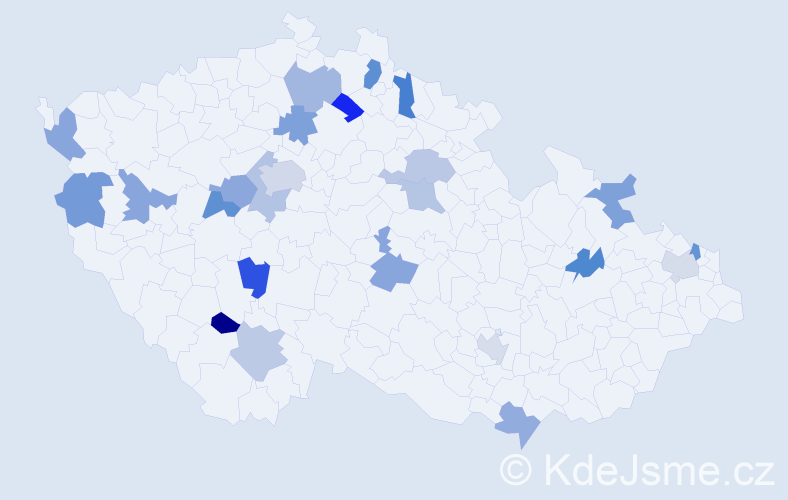 Jméno: 'Adam Josef', počet výskytů 28 v celé ČR