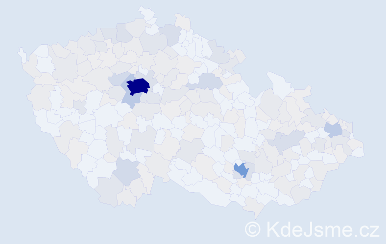 Jméno: 'Nora', počet výskytů 550 v celé ČR