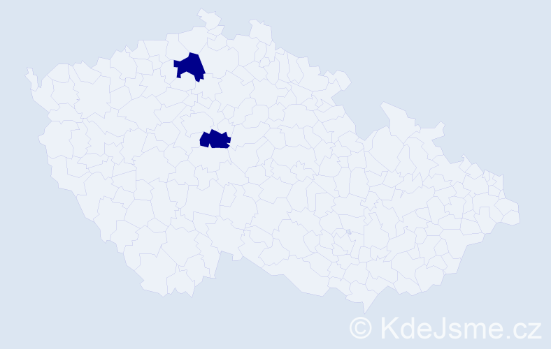 Jméno: 'Miloslav Michal', počet výskytů 2 v celé ČR