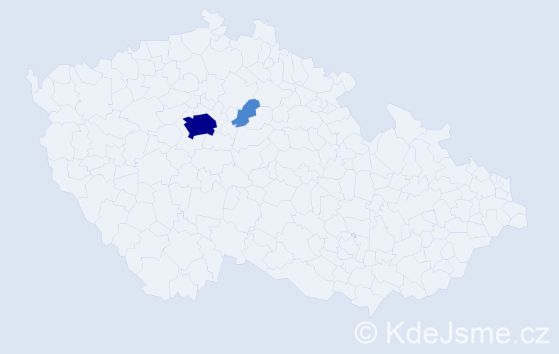 Jméno: 'Xiuqin', počet výskytů 4 v celé ČR