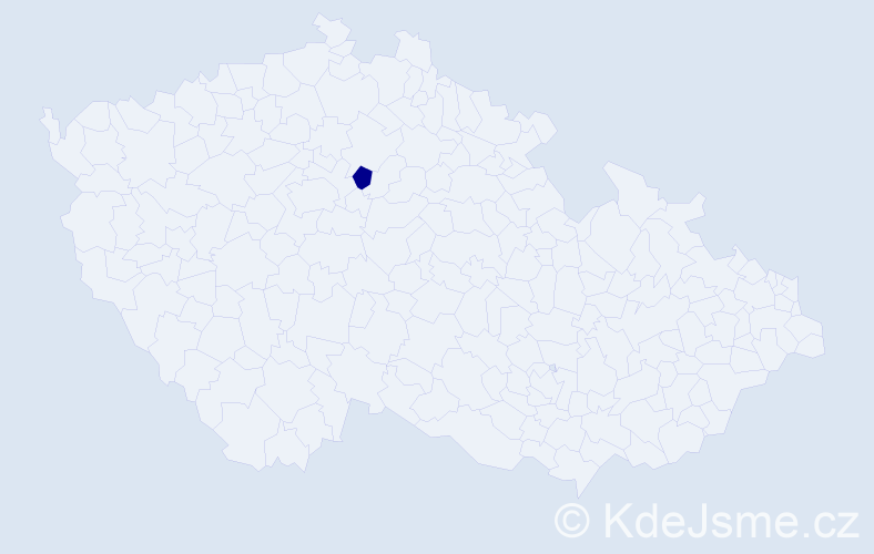Jméno: 'Kalida', počet výskytů 1 v celé ČR