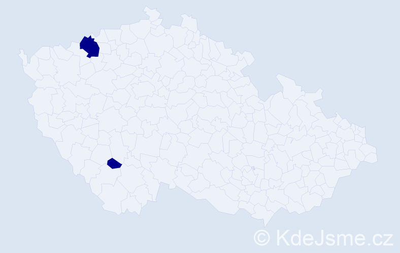 Jméno: 'Irko', počet výskytů 2 v celé ČR