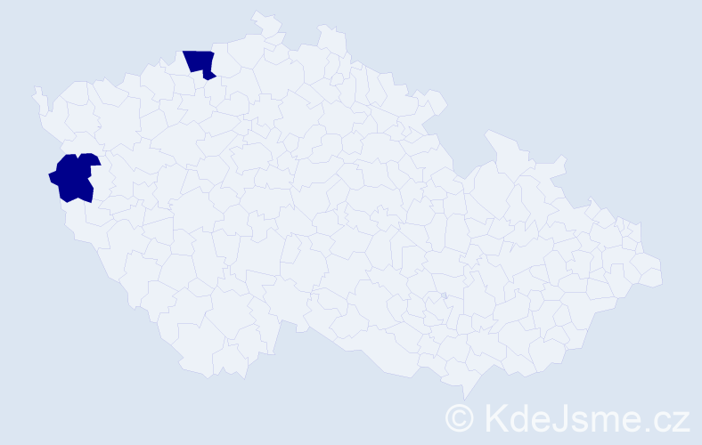 Jméno: 'Marina Vasiljevna', počet výskytů 2 v celé ČR