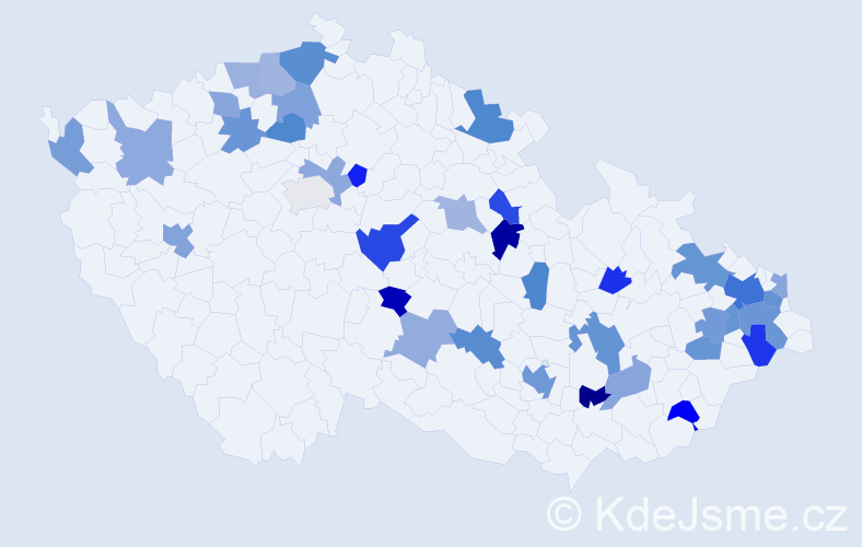 Jméno: 'Ketrin', počet výskytů 56 v celé ČR