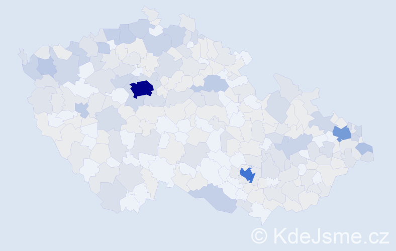Jméno: 'Julia', počet výskytů 574 v celé ČR