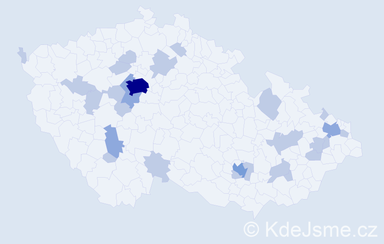 Jméno: 'Theo', počet výskytů 40 v celé ČR