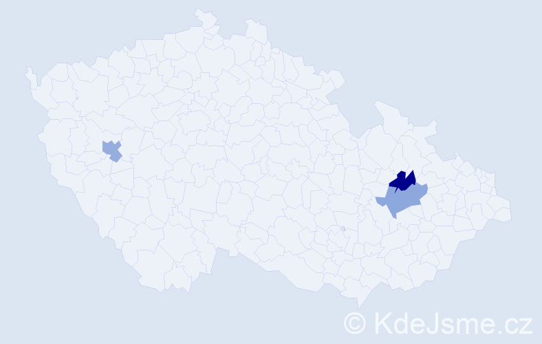 Jméno: 'Bukurije', počet výskytů 3 v celé ČR