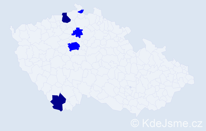 Jméno: 'Heike', počet výskytů 7 v celé ČR