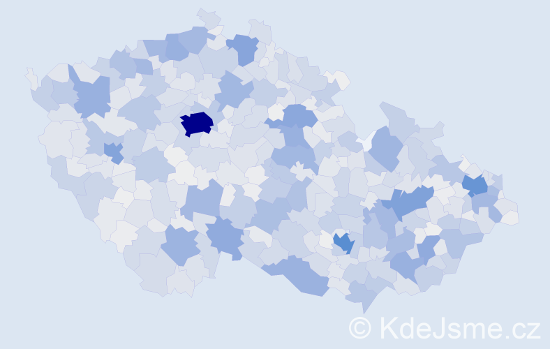 Jméno: 'Vlastislav', počet výskytů 2961 v celé ČR