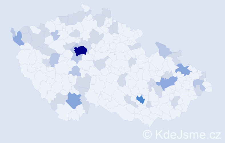 Jméno: 'Lili', počet výskytů 91 v celé ČR