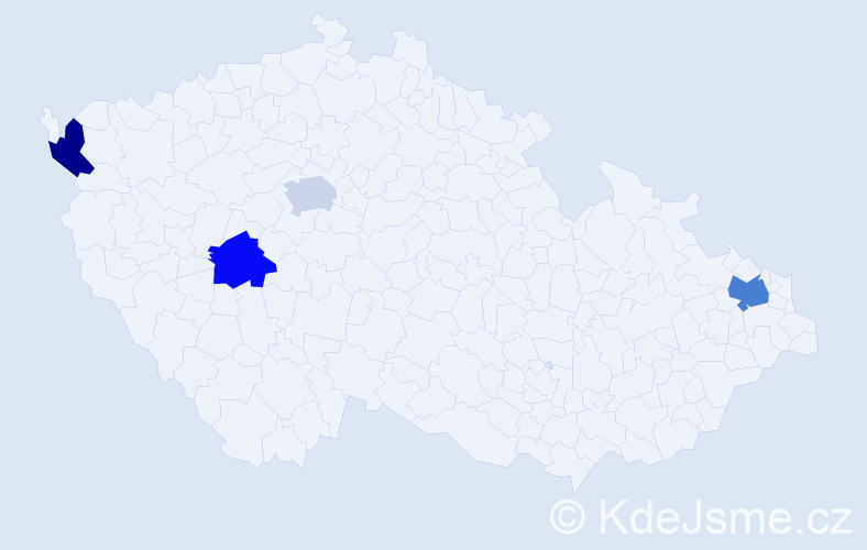 Jméno: 'Anh Quynh', počet výskytů 5 v celé ČR