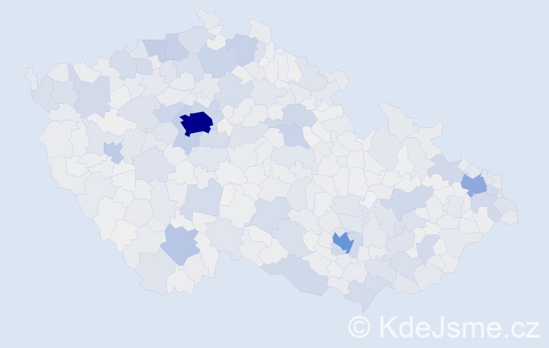 Jméno: 'Nina', počet výskytů 3670 v celé ČR