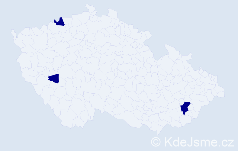 Jméno: 'Gunther', počet výskytů 3 v celé ČR