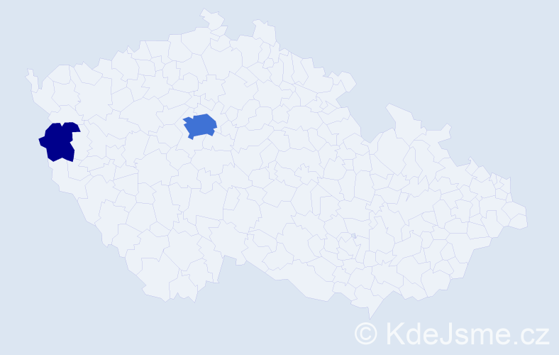 Jméno: 'Chiaki', počet výskytů 11 v celé ČR