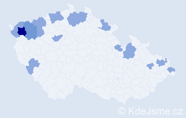 Jméno: 'Helma', počet výskytů 31 v celé ČR