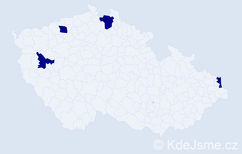 Jméno: 'Simona Anna', počet výskytů 5 v celé ČR