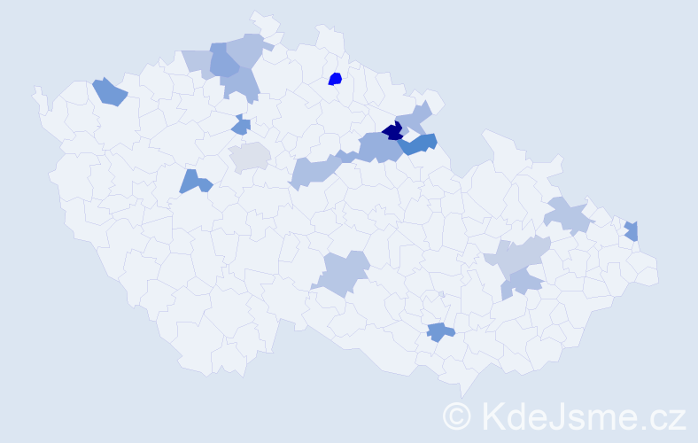 Jméno: 'Arana', počet výskytů 26 v celé ČR