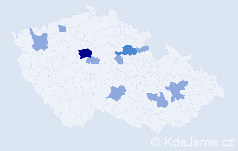 Jméno: 'Barbora Marie', počet výskytů 17 v celé ČR
