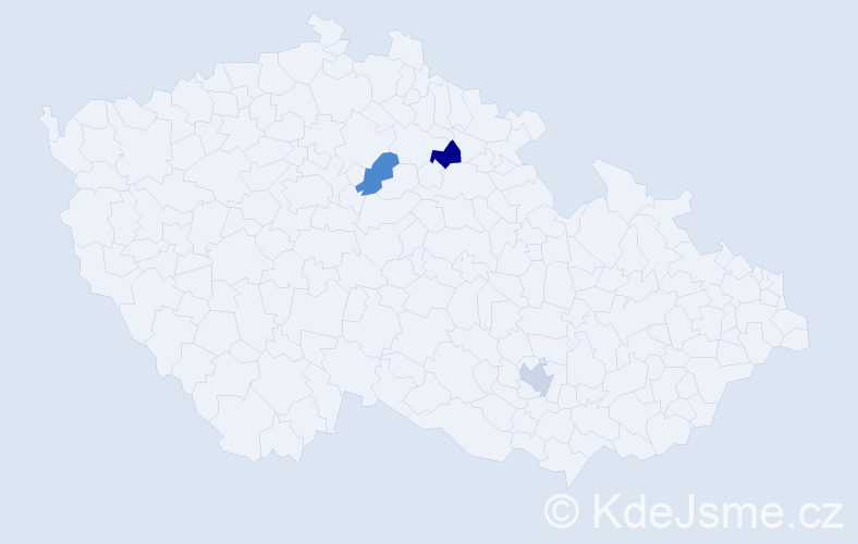 Jméno: 'Tereza Noemi', počet výskytů 3 v celé ČR