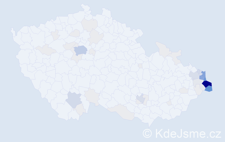Jméno: 'Bogdan', počet výskytů 232 v celé ČR