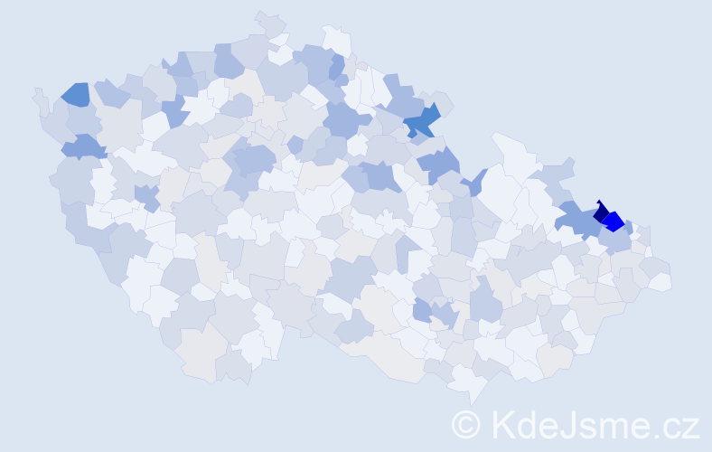 Jméno: 'Rita', počet výskytů 653 v celé ČR