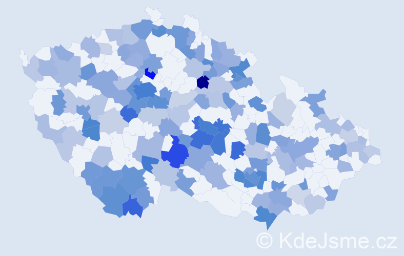 Jméno: 'Doubravka', počet výskytů 291 v celé ČR