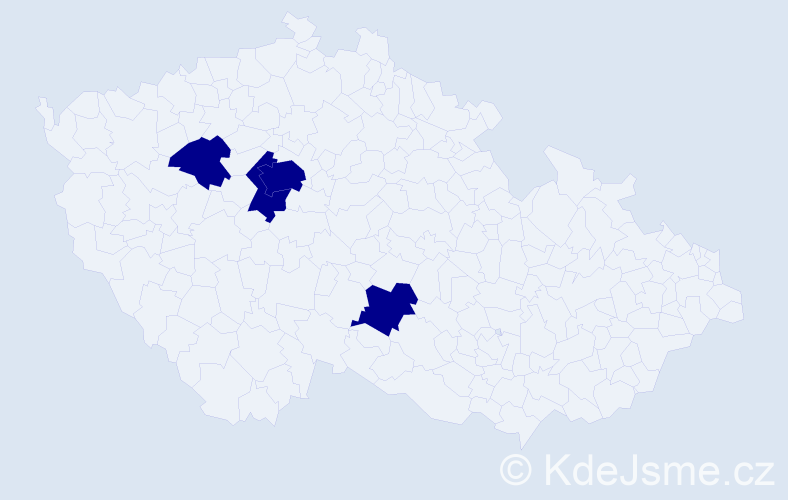 Jméno: 'Svitozar', počet výskytů 4 v celé ČR
