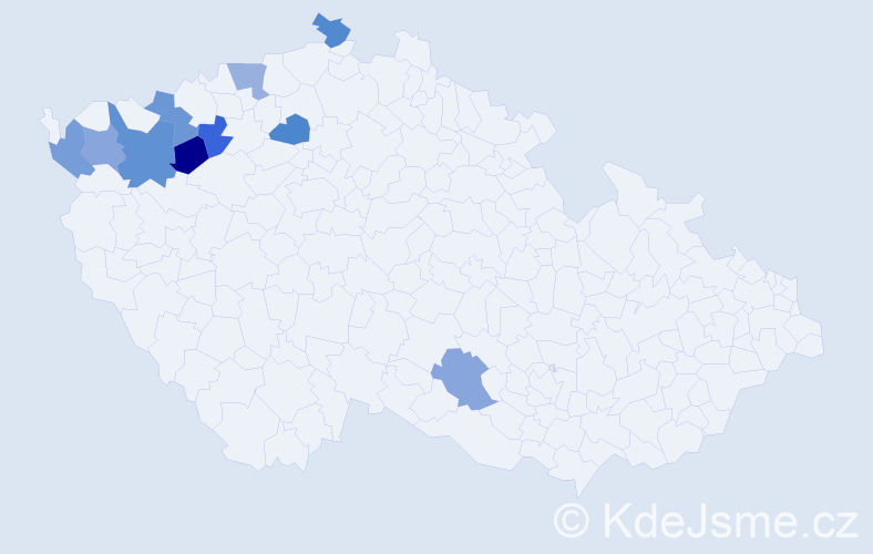 Jméno: 'Rosmarie', počet výskytů 11 v celé ČR