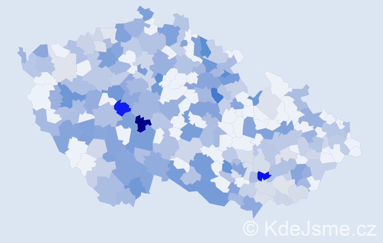 Jméno: 'Katka', počet výskytů 397 v celé ČR