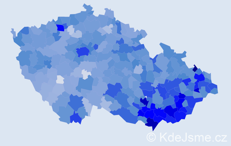 Jméno: 'Erik', počet výskytů 5656 v celé ČR