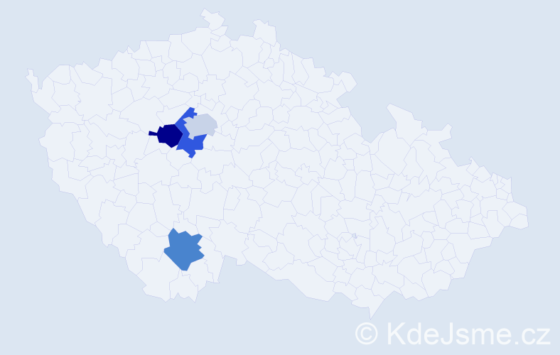 Jméno: 'Bülent', počet výskytů 4 v celé ČR