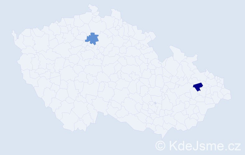 Jméno: 'Sofie Olga', počet výskytů 2 v celé ČR