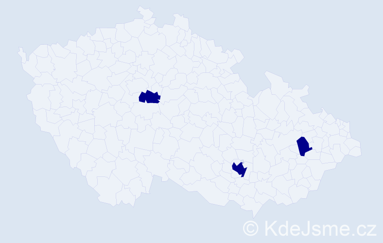 Jméno: 'Samuel Jacob', počet výskytů 3 v celé ČR